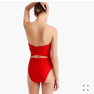 J crew Women’s one piece cross back swimsuit
